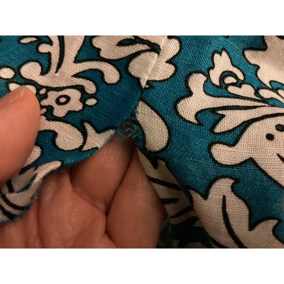 Vintage Tweeds Linen 3/4 Sleeve Tunic Top 1X Shoulder Pads Button Front V Neck - Picture 13 of 15